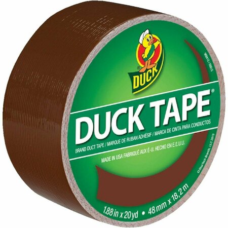 DUCK BRAND Duck Tape 1.88 In. x 20 Yd. Colored Duct Tape, Brown 1304965